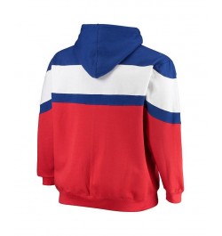 Men's Royal, White LA Clippers Color Block Wordmark Logo Big and Tall Full-Zip Hoodie $33.60 Sweatshirt