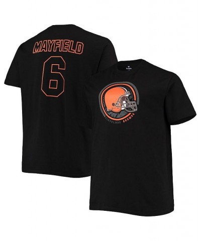 Men's Branded Baker Mayfield Black Cleveland Browns Big and Tall Color Pop Name and Number T-shirt $24.00 T-Shirts