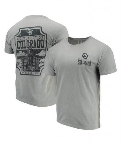 Men's Gray Colorado Buffaloes Comfort Colors Campus Icon T-shirt $18.06 T-Shirts