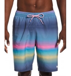 Men's Horizon OmbrÉ Stripe 9" Swim Trunks Blue $28.82 Swimsuits