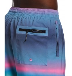 Men's Horizon OmbrÉ Stripe 9" Swim Trunks Blue $28.82 Swimsuits