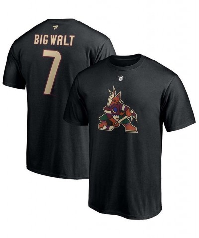 Men's Keith Tkachuk Black Arizona Coyotes Authentic Stack Retired Player Nickname Number T-shirt $16.56 T-Shirts