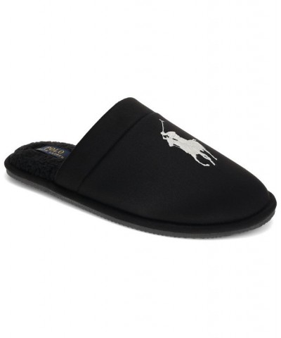 Men's Klarence Pony Scuff Slipper Black $37.80 Shoes