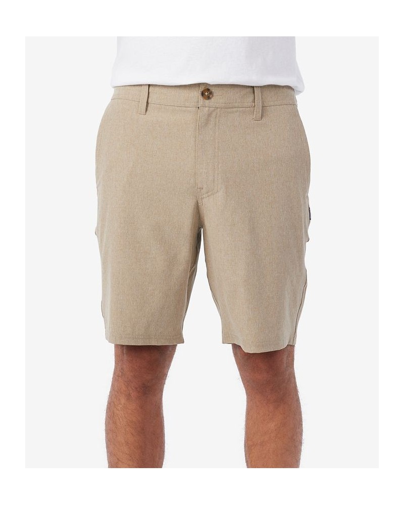 Men's Reserve Heather 19" Hybrid Shorts Tan/Beige $27.30 Shorts