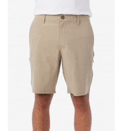 Men's Reserve Heather 19" Hybrid Shorts Tan/Beige $27.30 Shorts