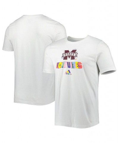 Men's White Mississippi State Bulldogs Pride Fresh T-shirt $16.34 T-Shirts