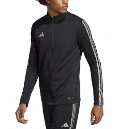 Tiro 23 Slim Fit Reflective Zip-Front Three-Stripe Training Jacket Black/gold $37.10 Jackets