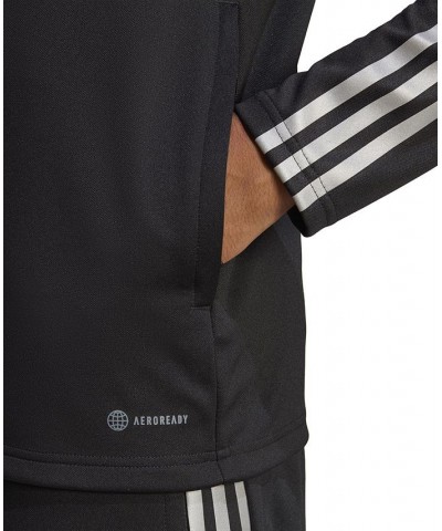 Tiro 23 Slim Fit Reflective Zip-Front Three-Stripe Training Jacket Black/gold $37.10 Jackets