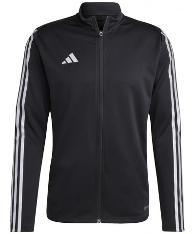 Tiro 23 Slim Fit Reflective Zip-Front Three-Stripe Training Jacket Black/gold $37.10 Jackets