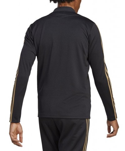 Tiro 23 Slim Fit Reflective Zip-Front Three-Stripe Training Jacket Black/gold $37.10 Jackets