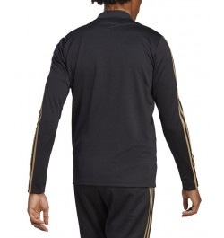 Tiro 23 Slim Fit Reflective Zip-Front Three-Stripe Training Jacket Black/gold $37.10 Jackets