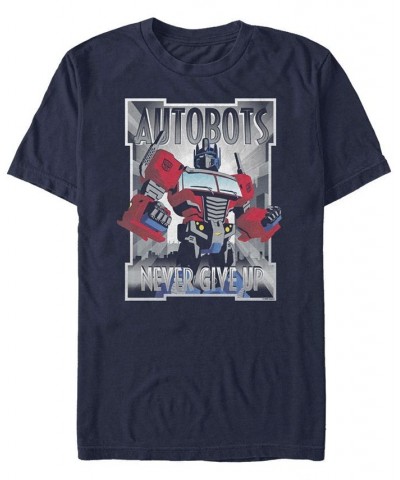 Men's Transformer Prime Deco Short Sleeve T-shirt Blue $20.99 T-Shirts