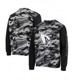 Men's Black Arizona Cardinals Camo Long Sleeve T-shirt $30.80 T-Shirts