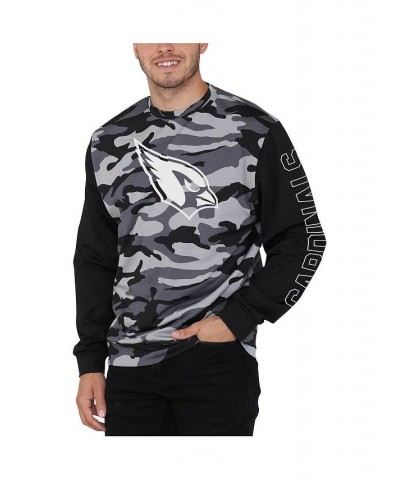 Men's Black Arizona Cardinals Camo Long Sleeve T-shirt $30.80 T-Shirts