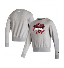 Men's Gray Chicago Blackhawks Reverse Retro 2.0 Vintage-Like Pullover Sweatshirt $32.80 Sweatshirt