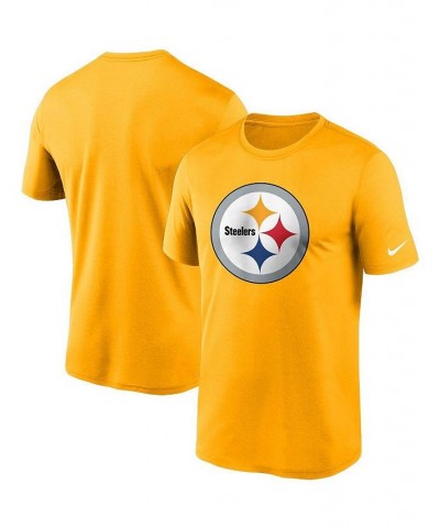 Men's Gold Pittsburgh Steelers Logo Essential Legend Performance T-shirt $23.00 T-Shirts