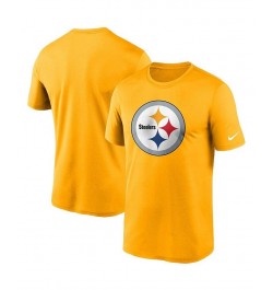 Men's Gold Pittsburgh Steelers Logo Essential Legend Performance T-shirt $23.00 T-Shirts