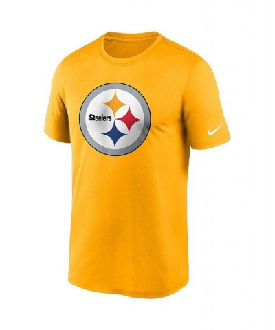 Men's Gold Pittsburgh Steelers Logo Essential Legend Performance T-shirt $23.00 T-Shirts