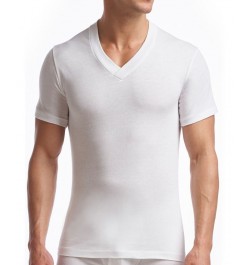 Men's Supreme Cotton Blend V-Neck Undershirts, Pack of 2 White $27.06 Undershirt