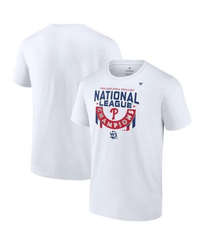 Men's Branded White Philadelphia Phillies 2022 National League Champions Locker Room Short Sleeve T-shirt $25.49 T-Shirts