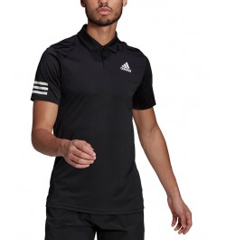 Men's Aeroready Tennis Club 3-Stripes Polo Shirt Black $29.40 Polo Shirts