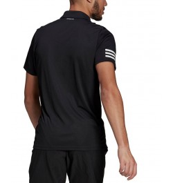 Men's Aeroready Tennis Club 3-Stripes Polo Shirt Black $29.40 Polo Shirts