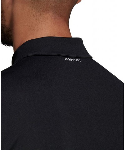 Men's Aeroready Tennis Club 3-Stripes Polo Shirt Black $29.40 Polo Shirts