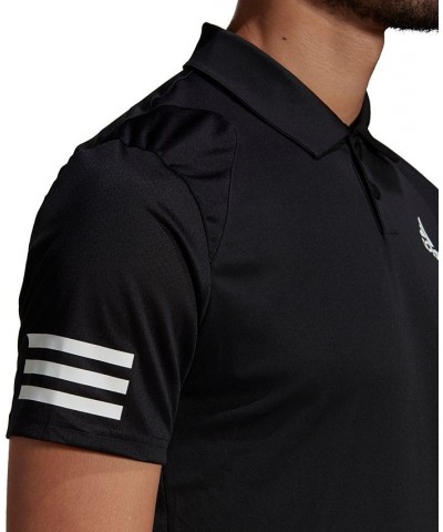 Men's Aeroready Tennis Club 3-Stripes Polo Shirt Black $29.40 Polo Shirts