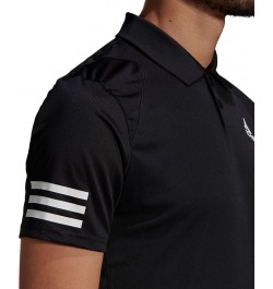 Men's Aeroready Tennis Club 3-Stripes Polo Shirt Black $29.40 Polo Shirts