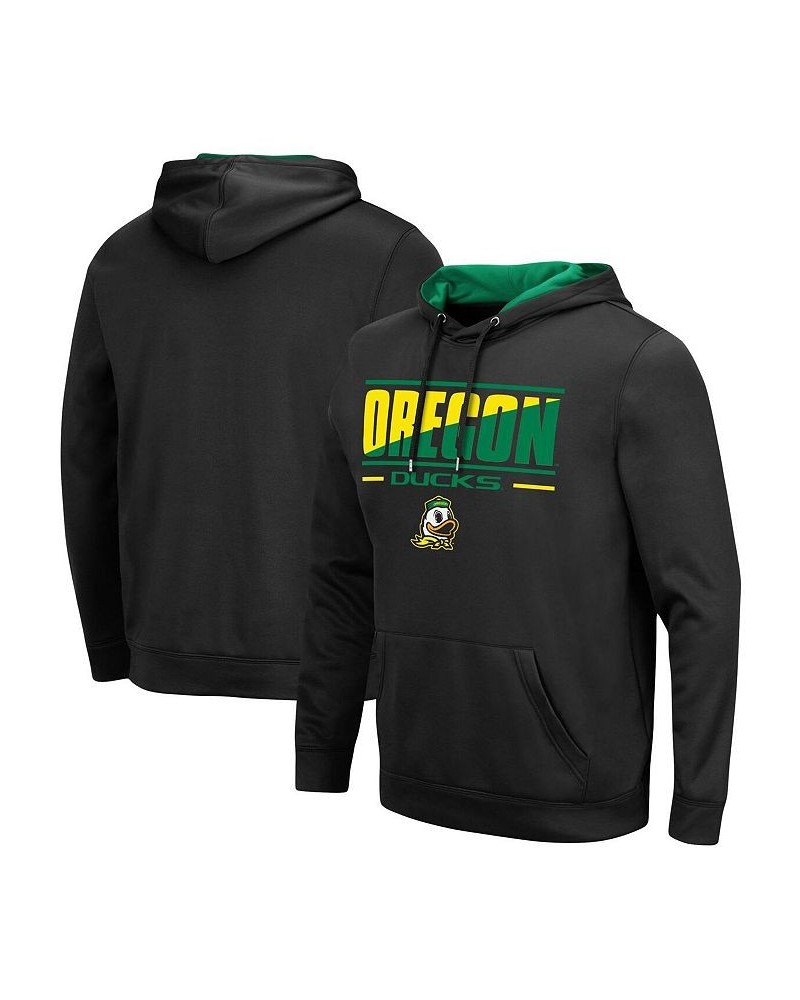 Men's Black Oregon Ducks Slash Stack 2.0 Pullover Hoodie $29.90 Sweatshirt