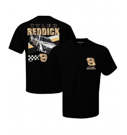 Men's Checkered Flag Black Tyler Reddick 3CHI Front Runner T-shirt $17.10 T-Shirts