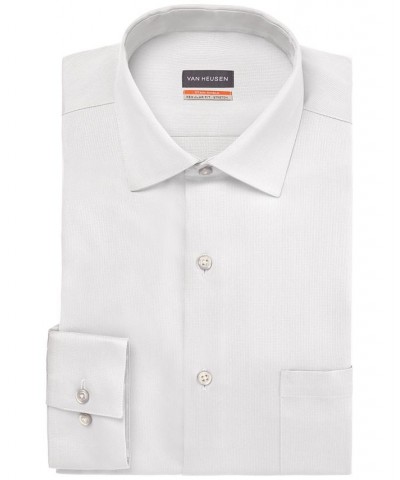 Men's Big & Tall Classic/Regular-Fit Stain Shield Performance Stretch Textured Dress Shirt White $24.23 Dress Shirts