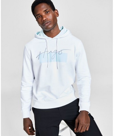 Men's Doreno Cotton Logo-Graphic Pullover Hoodie White $55.20 Sweatshirt