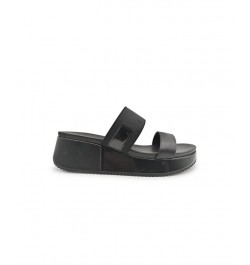 Women's Perry Wedge Sandals Black $42.66 Shoes