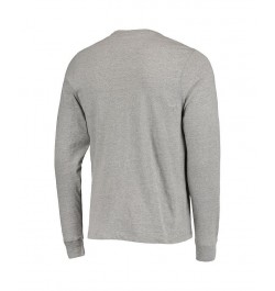 Men's Heathered Gray Los Angeles Rams Arch Super Rival Long Sleeve T-shirt $17.15 T-Shirts