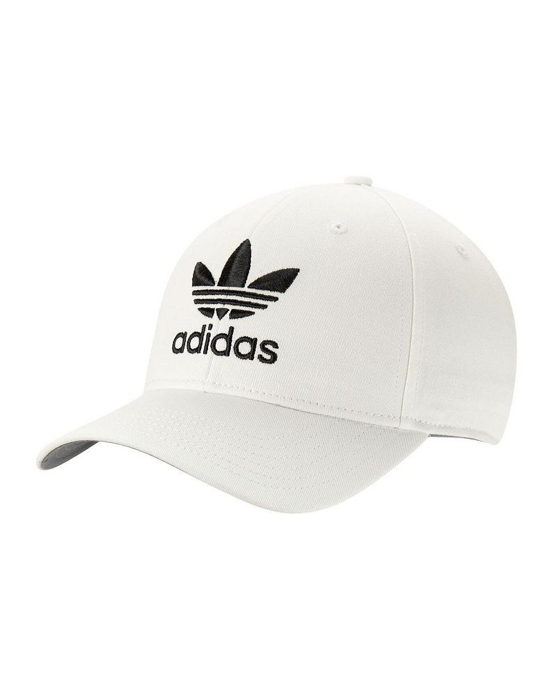 Men's White Icon Precurve Adjustable Snapback Hat $14.76 Hats