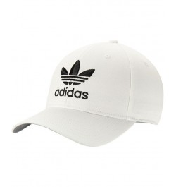 Men's White Icon Precurve Adjustable Snapback Hat $14.76 Hats