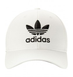 Men's White Icon Precurve Adjustable Snapback Hat $14.76 Hats