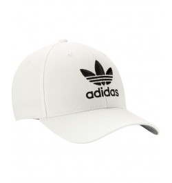 Men's White Icon Precurve Adjustable Snapback Hat $14.76 Hats