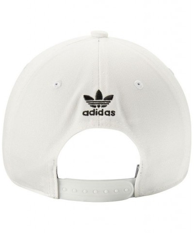 Men's White Icon Precurve Adjustable Snapback Hat $14.76 Hats