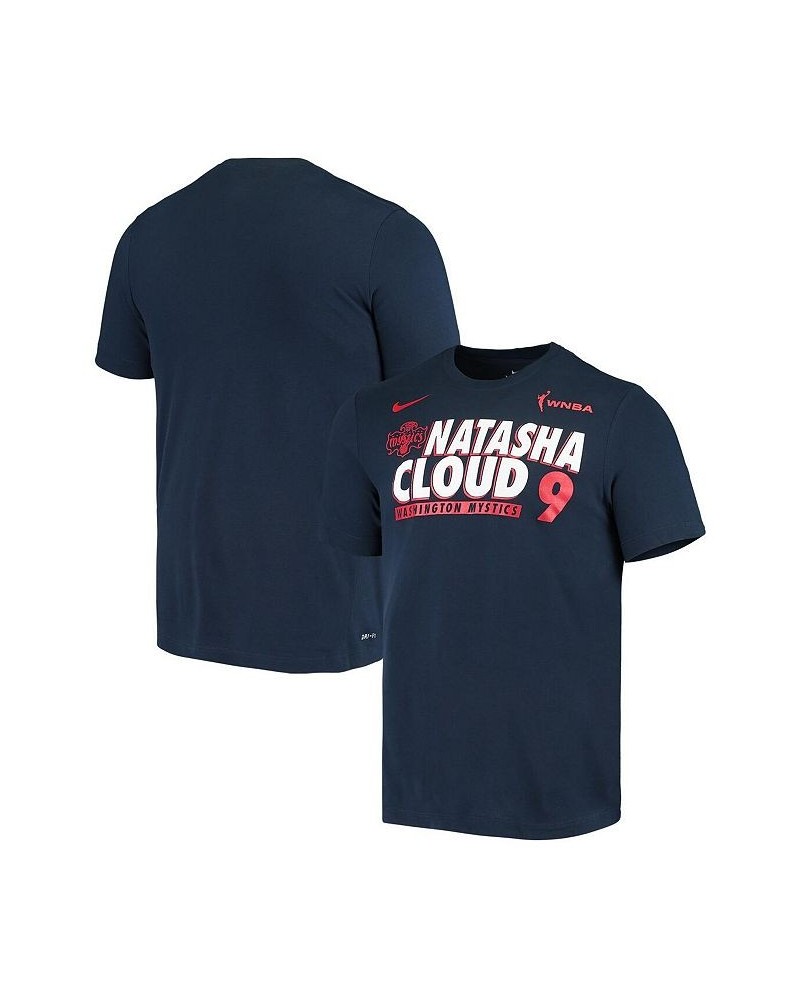 Men's Natasha Cloud Navy Washington Mystics Name and Number Performance T-shirt $29.99 T-Shirts