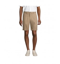 Men's Traditional Fit 9 Inch No Iron Chino Shorts Tan/Beige $29.23 Shorts