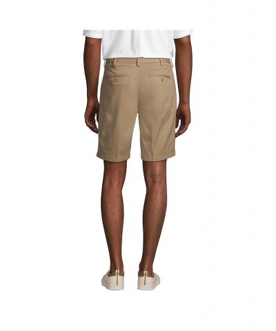 Men's Traditional Fit 9 Inch No Iron Chino Shorts Tan/Beige $29.23 Shorts