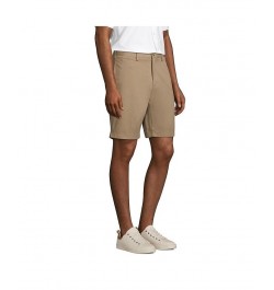 Men's Traditional Fit 9 Inch No Iron Chino Shorts Tan/Beige $29.23 Shorts