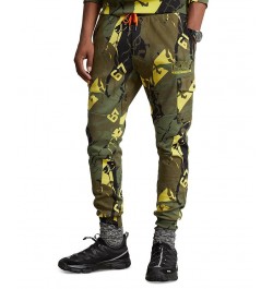 Men's Camo Print Cargo Jogger Pants Multi $67.64 Pants