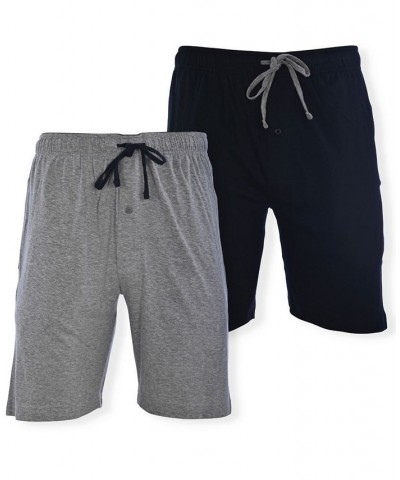 Men's Big and Tall Knit Jam Shorts, Pack of 2 Black $16.58 Pajama