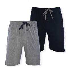 Men's Big and Tall Knit Jam Shorts, Pack of 2 Black $16.58 Pajama