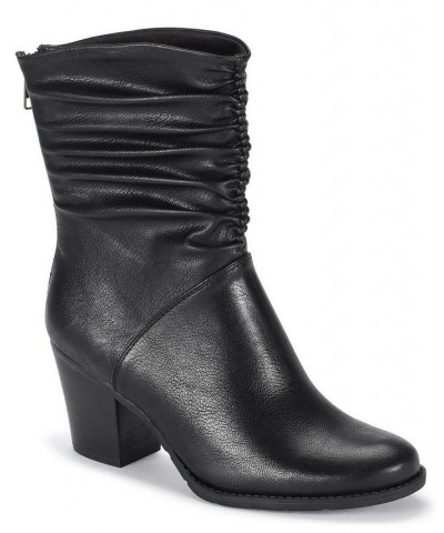 Women's Leslie Mid Shaft Boot Black $36.89 Shoes