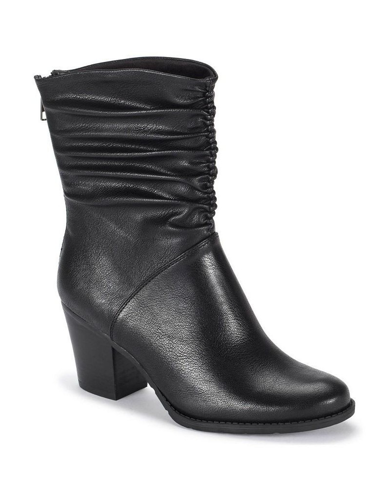 Women's Leslie Mid Shaft Boot Black $36.89 Shoes