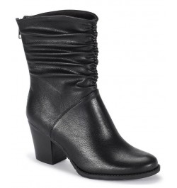 Women's Leslie Mid Shaft Boot Black $36.89 Shoes